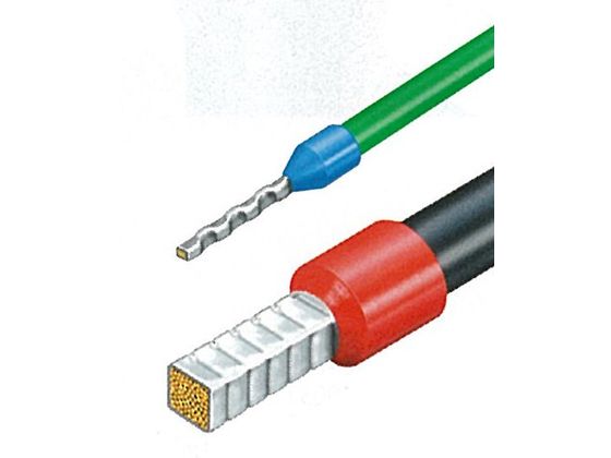 エスコ 絶縁フェルール端子 青色 2.5mm2 200個 EA538WB-55 | Forestway