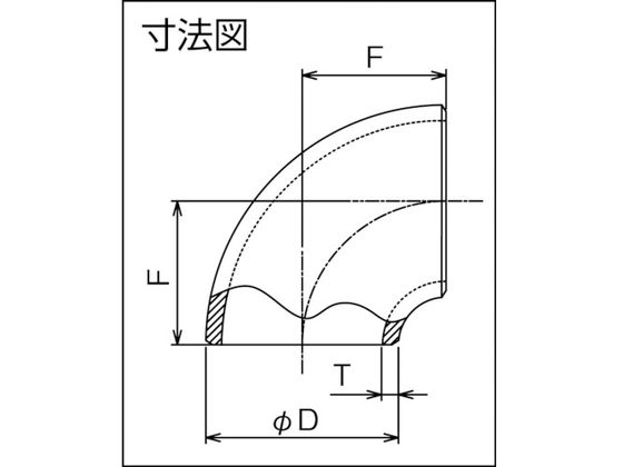 フローバル/FLOBAL 90°エルボ(ショート)S10S 09100047 B90ES10S100A