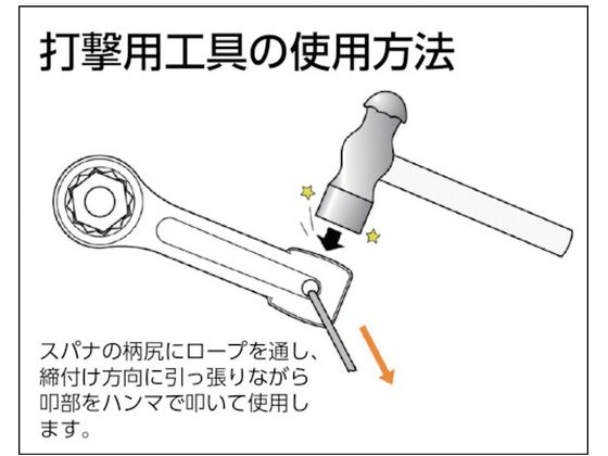 ASH 打撃めがねレンチ60mm DR0060【通販フォレストウェイ】