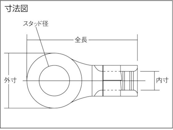 ニチフ 裸圧着端子 R形(10P) R 200-10S【通販フォレストウェイ】