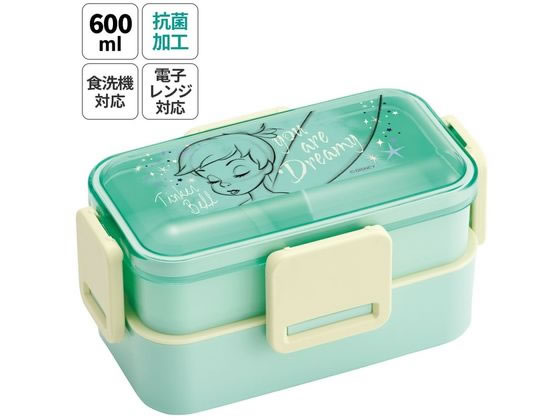 スケーター 抗菌2段ふわっと弁当箱 600ml ティンカーベル PFLW4AG 通販【フォレストウェイ】