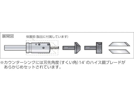 NOGA K2内外径用カウンターシンク90°12.7シャンク KP04-080