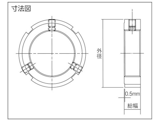 EVN ロックナット EPT 直角度0.005 M85×2 EPT85N-5-M85X2 通販