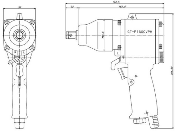 ベッセル 超軽量エアーインパクトレンチGT1600VPH GT-1600VPH 通販