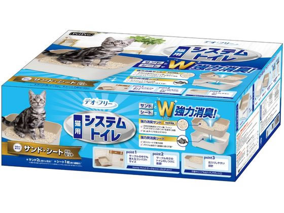 ペットプロ デオフリー 猫用システムトイレセット 通販【フォレストウェイ】