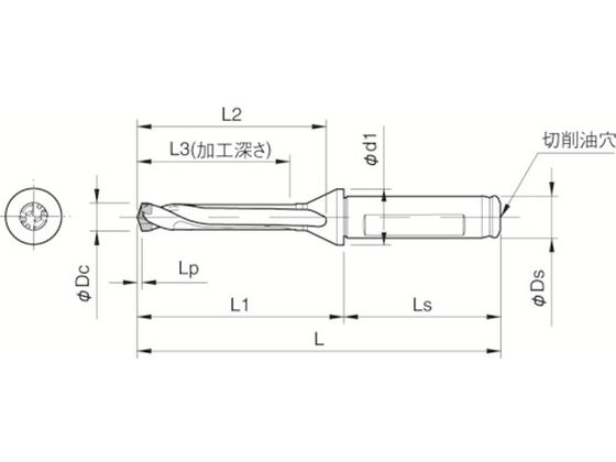 京セラ KYOCERA ドリル用ホルダ SF25-DRC190M-5 [A080115]-