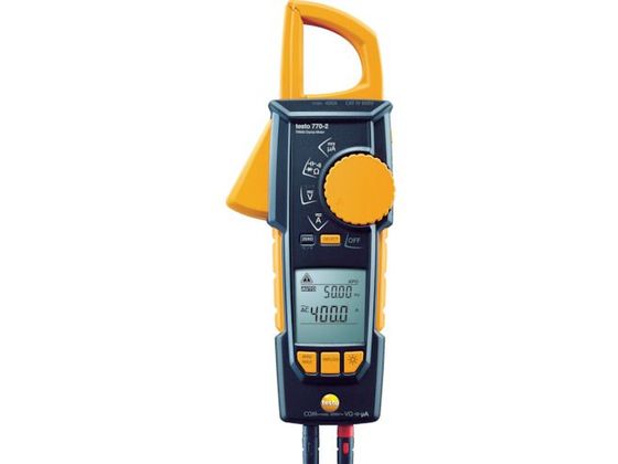 ●型番：TESTO770-2●直流電流（A）：400 ●交流電流（A）：400 ●直流電圧（V）：600 ●交流電圧（V）：600 ●抵抗（Ω）：40M ●幅×奥行×高さ：95×40×250mm ●A