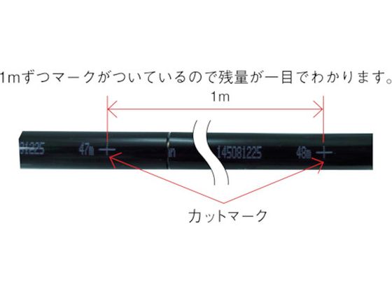チヨダ TEタッチチューブ 8mm／100m 白 TE-8-100 W【通販フォレスト