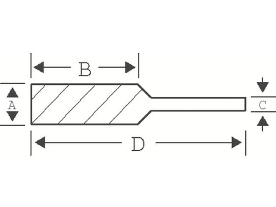 バーコ 円筒形超硬ロータリーバーシングルカット 刃径8mm BAHA0820M06