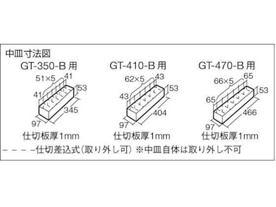 TRUSCO 3段式工具箱 412×220×343 ブルー GT-410-B | Forestway【通販