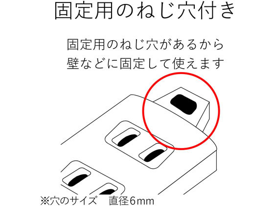 エレコム 工事用タップ スイッチ 3P 4口 3m T-WRMT3430LG RS