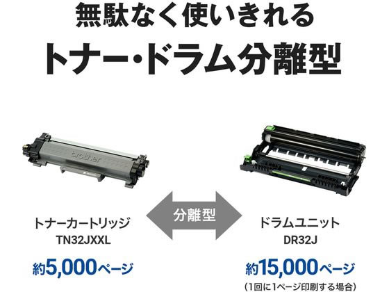 ブラザー A4モノクロレーザー受話器付き複合機 FAX-L2800DW 通販【フォレストウェイ】