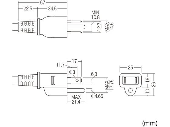 サンワサプライ 漏電ブレーカータップ(3P・6個口・3m) TAP-BR36LN-3