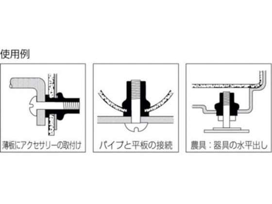 エビ ブラインドナット エビナット (薄頭・ステンレス製) 板厚2.0 M10×1.5(100個入) NTK10M 通販【フォレストウェイ】