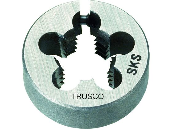 TRUSCO 丸ダイス 25径 ユニファイねじ 1／4UNC20 (SKS) T25D-1 4UNC20