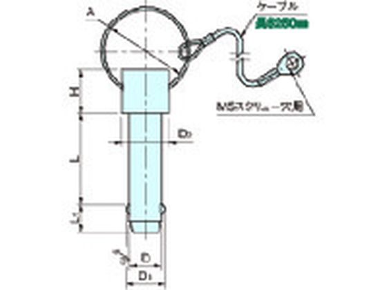 Jergens ボールロックピン BJ774-05010-SUS【通販フォレストウェイ】