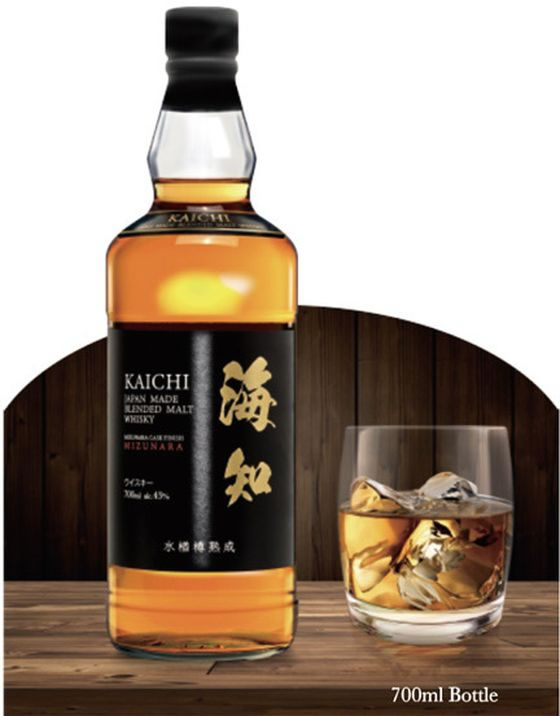 海知 KAICHI WHISKY 水楢樽熟成 500mL 43度 通販【フォレストウェイ】