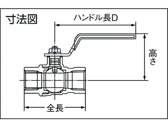 オンダ製作所 FF型(フルボア) Rc1／2 レバーハンドル FF-15