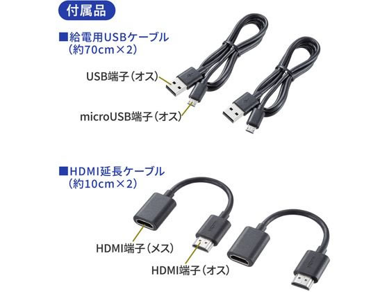 サンワサプライ ワイヤレスHDMIエクステンダー VGA-EXWHD10