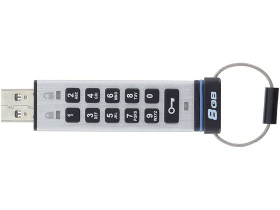 エレコム USBメモリ 8GB USB3.0 情報漏洩対策 パスワードロック ハード