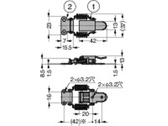 スガツネ工業 (120043980)SCC-40オールステンレス鋼製キャッチクリップ SCC-40 通販【フォレストウェイ】