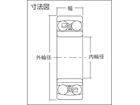 NTN 自動調心玉軸受(すきま大タイプ)内輪径15mm外輪径35mm幅11mm