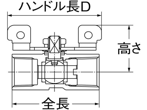 オンダ製作所 SBFS2型(レデューストボア) Rc1／2 Tハンドル SBFS2-T15