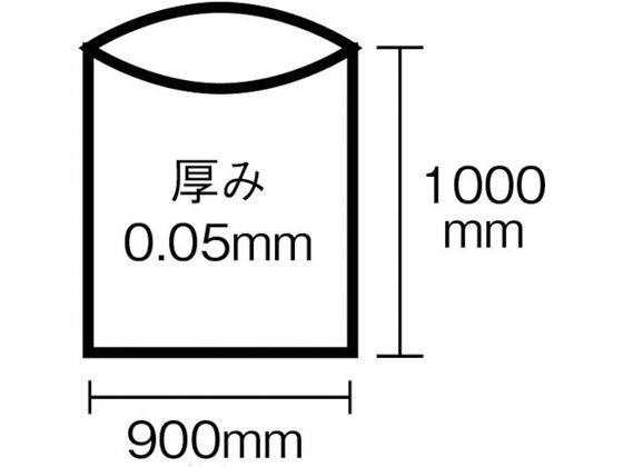 ワタナベ 業務用ポリ袋90L 白半透明 (10枚入) M-90D 通販【フォレスト
