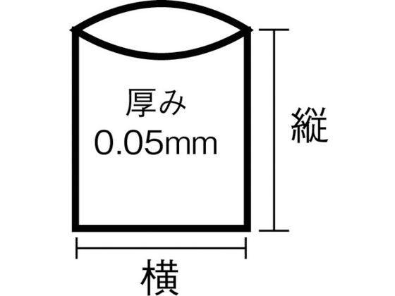 TRUSCO 業務用ポリ袋透明・箱0.05×45L100枚 | Forestway【通販