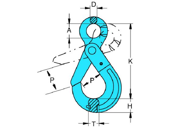 YOKE G-100 ロッキングフック(アイタイプ) 2.5T X-025-07 | Forestway