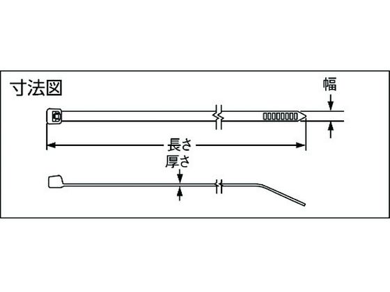 パンドウイット ナイロン結束バンド 赤 (100本入) PLT1.5I-C2