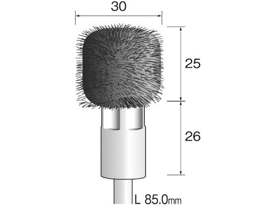 ミニモ 金属ブラシ 異形 ステンレス Φ30 FC4862 | Forestway【通販