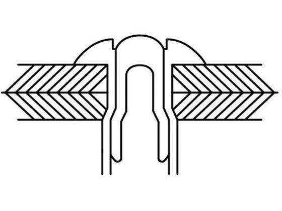 エビ 高強度ブラインドリベット Sボルト(丸頭) Φ6.4／板厚9.5mm (250本