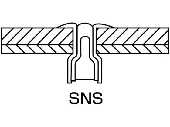 エビ 高強度ブラインドリベット Sボルト(丸頭) Φ6.4／板厚15.9mm (250