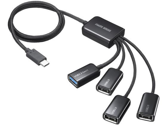 サンワサプライ USB Type-Cコンボハブ(4ポート) USB-3TC436BK【通販