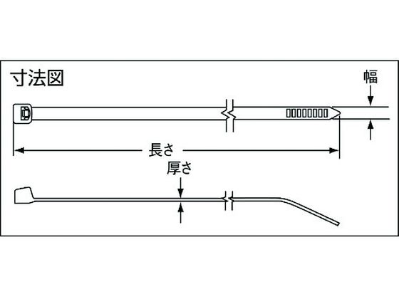 パンドウイット 耐候性ポリプロピレン結束バンド (1000本入) PLT1M