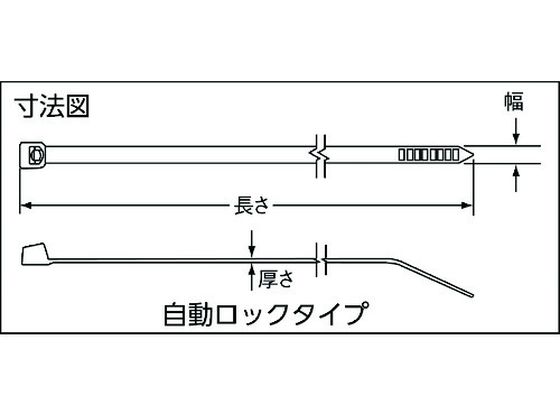 パンドウイット ポリプロピレン結束バンド (1000本入) PLT1M-M109