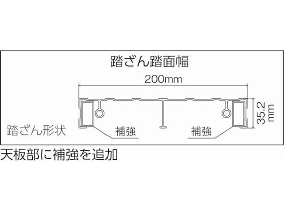 TRUSCO 作業用踏台 アルミ製・高強度タイプ 1段 ブラック TSF-153-BK