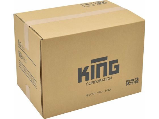 キングコーポレーション 角2 箱貼ハトメ 120g グレー 100枚 110306