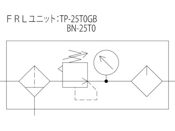 TRUSCO FRLコンパクトユニット 同軸型口径 Rc3／8 TP-25TOGB-10 通販