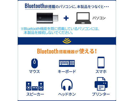 サンワサプライ Bluetooth 4.0 USB Type-Cアダプタ(class1