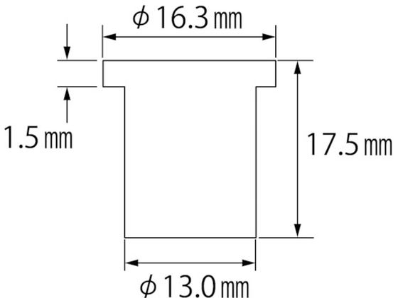 エビ ブラインドナット エビナット (平頭・スティール製) 板厚2.5 M10