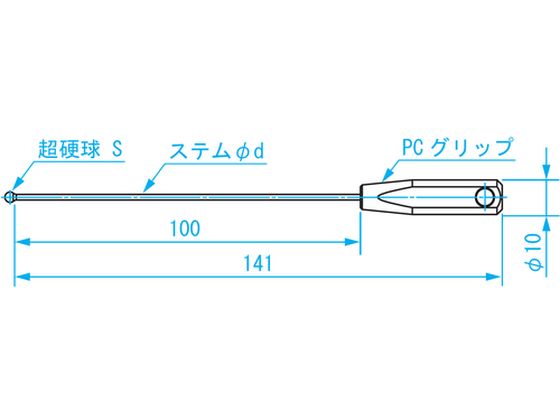 SK ボールギャップゲージ ステム径2.3mm 規格φ7.0 BTP-070【通販