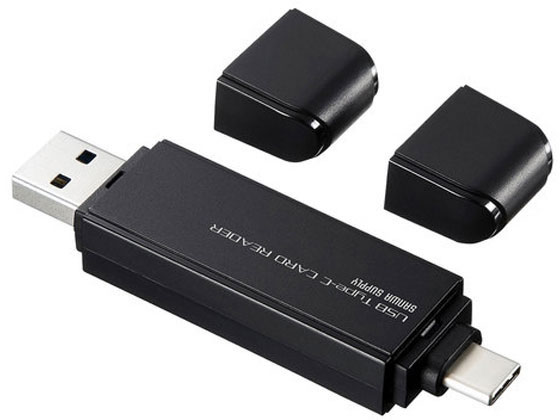 サンワサプライ USB Type-Cコンパクトカードリーダー ADR-3TCMS6BK 通販【フォレストウェイ】