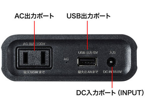 サンワサプライ モバイルバッテリー AC USB出力対応 BTL-RDC14