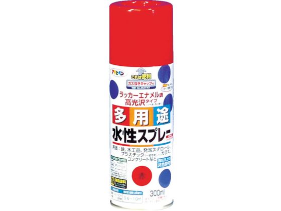 アサヒペン 水性多用途スプレー300ML 赤 565068 | Forestway【通販