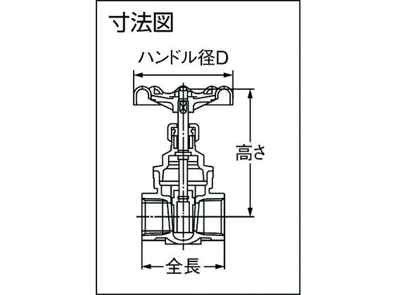 オンダ製作所 SVG2型(ゲートバルブ) Rc1 1／4 SVG2-32 | Forestway