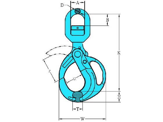 YOKE G-100 グリップ仕様ロッキングフック(スイベルタイプ) 20T