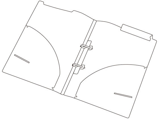 リヒトラブ カルテフォルダー アーチ式 A4 2穴 200枚【通販フォレスト