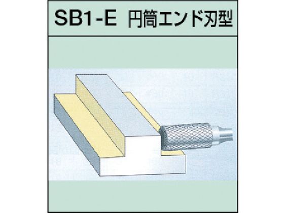 スーパー スーパー超硬バー ロー付タイプ 円筒エンド刃型(ダブルカット